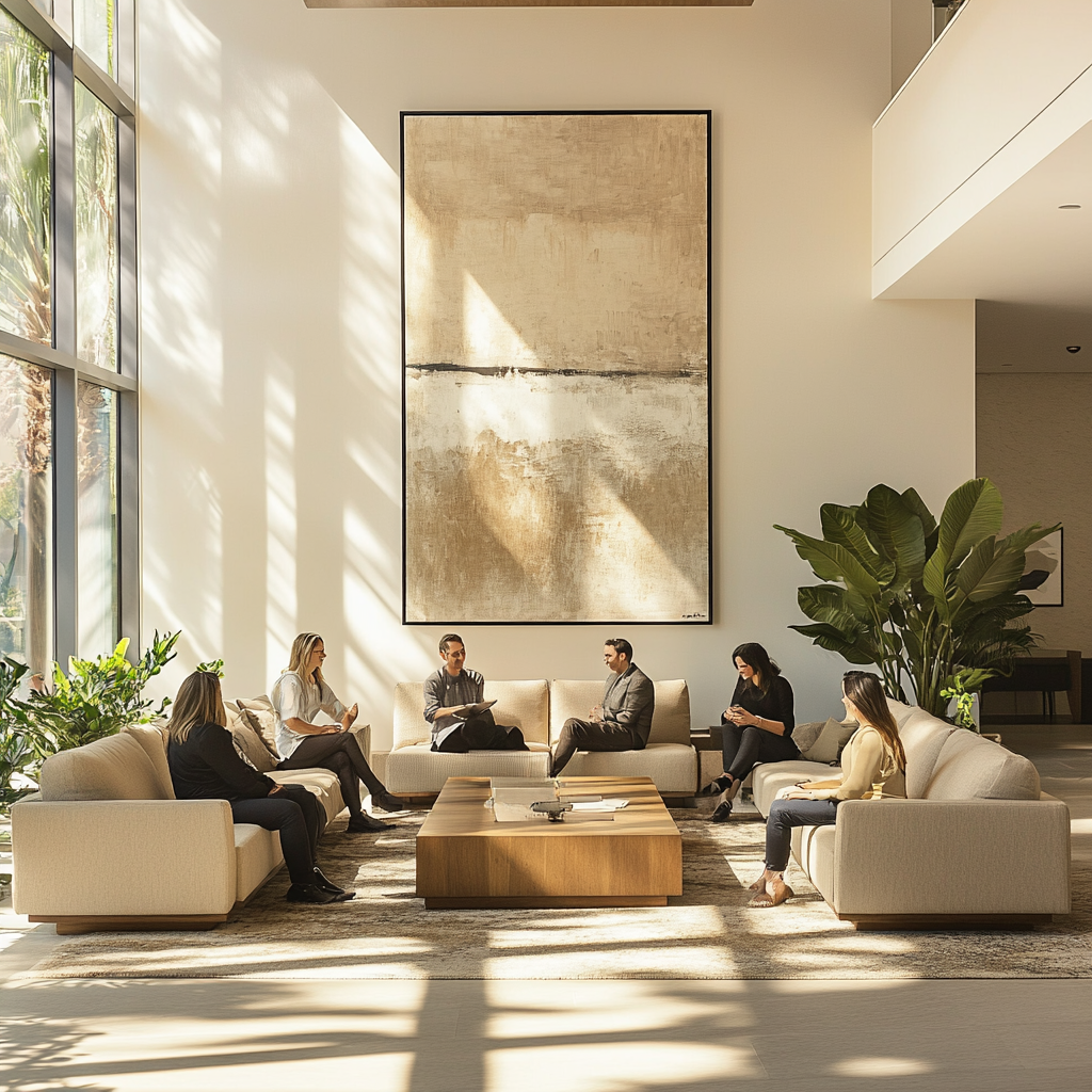 Contemporary Japandi Style Living Room