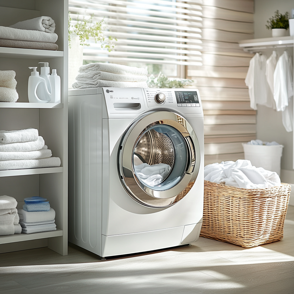 Modern washing machine sleek design