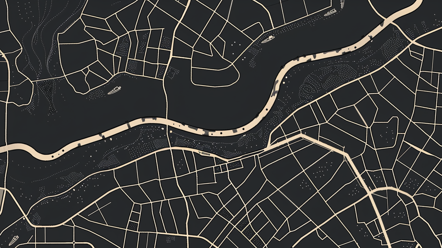 Simple modern city map