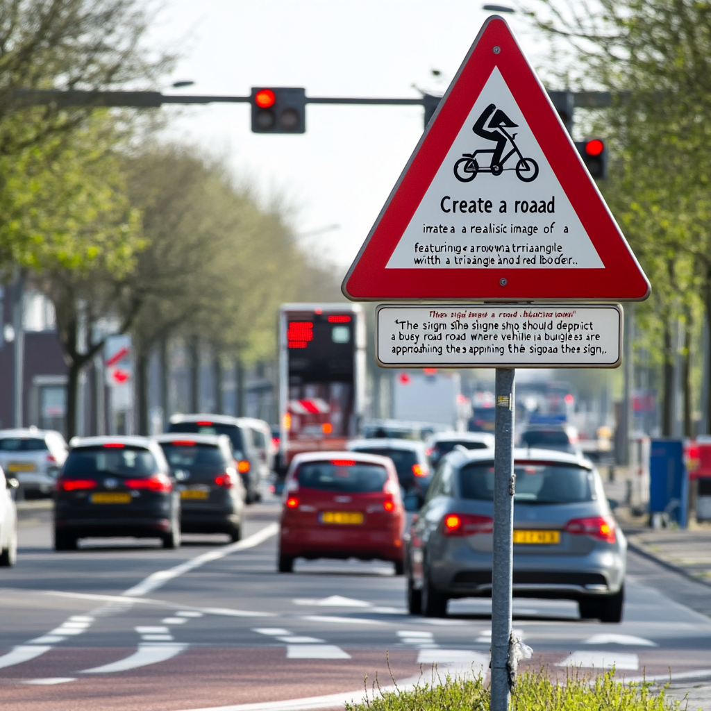 Dutch road sign priority traffic