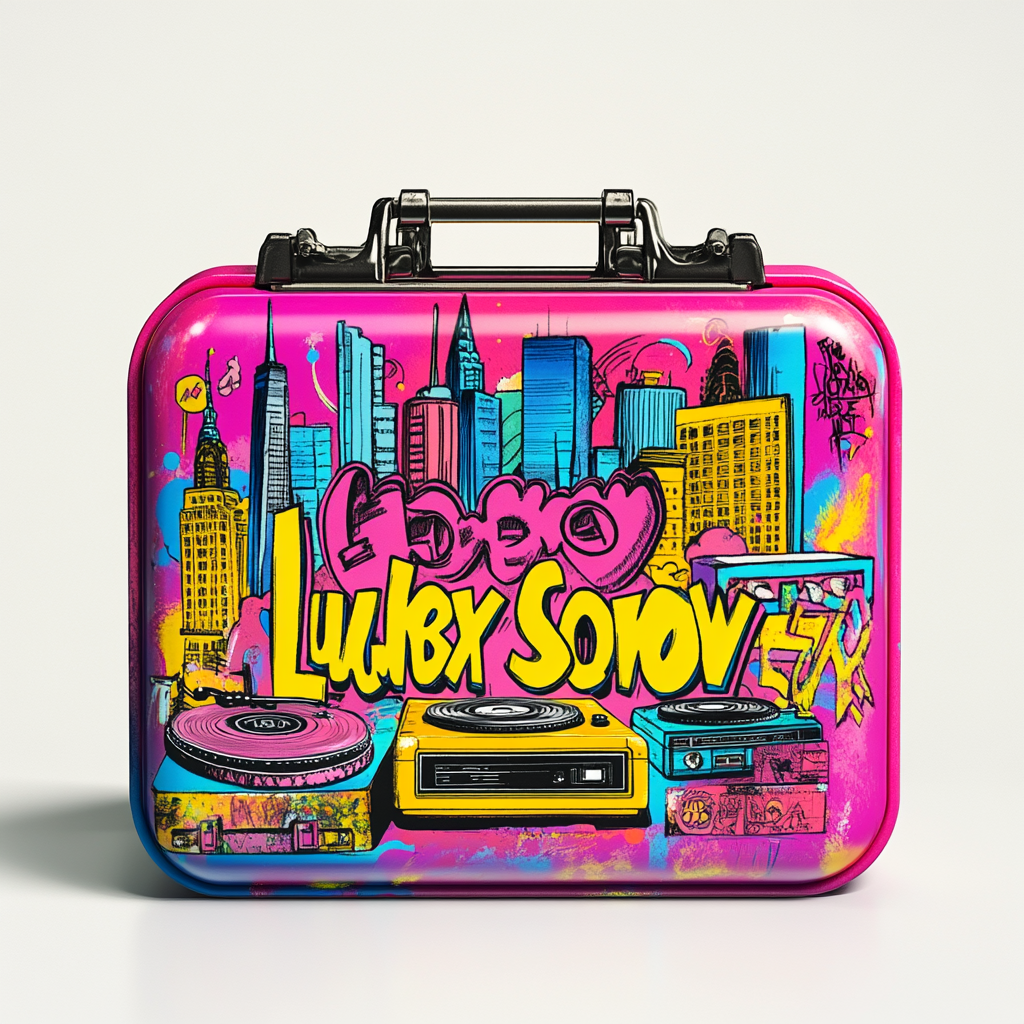 Classic 80s-90s inspired lunchbox design