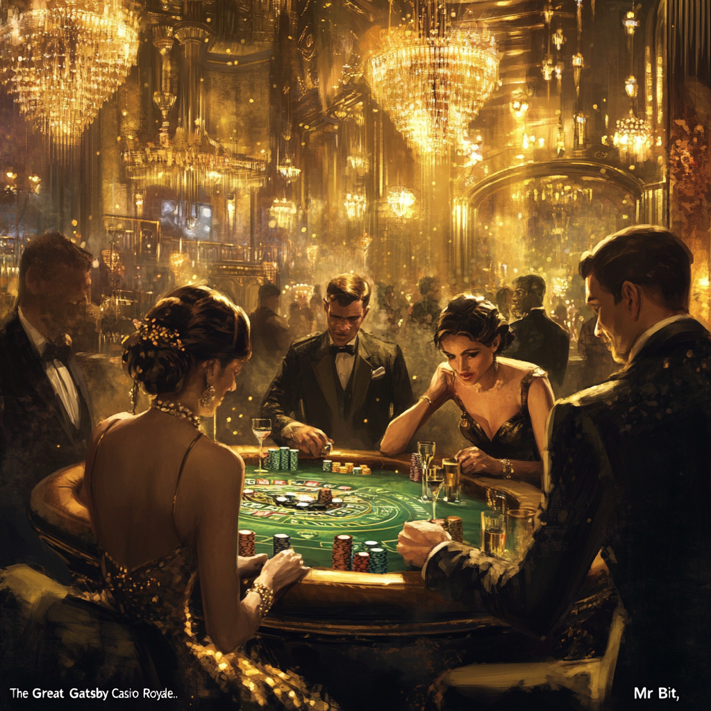 Luxurious casino birthday party atmosphere