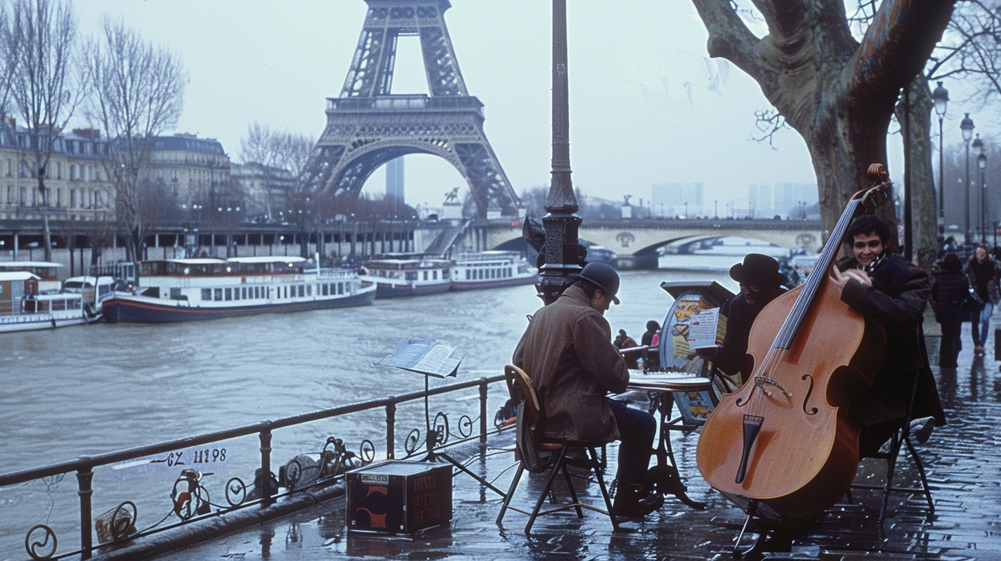 Vibrant Paris Street Scene Art