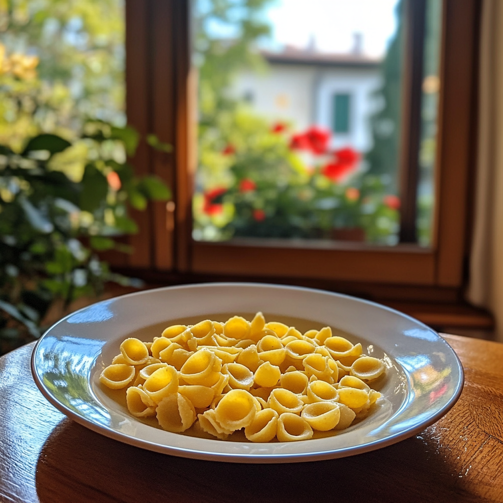 Simple pasta and peas recipe