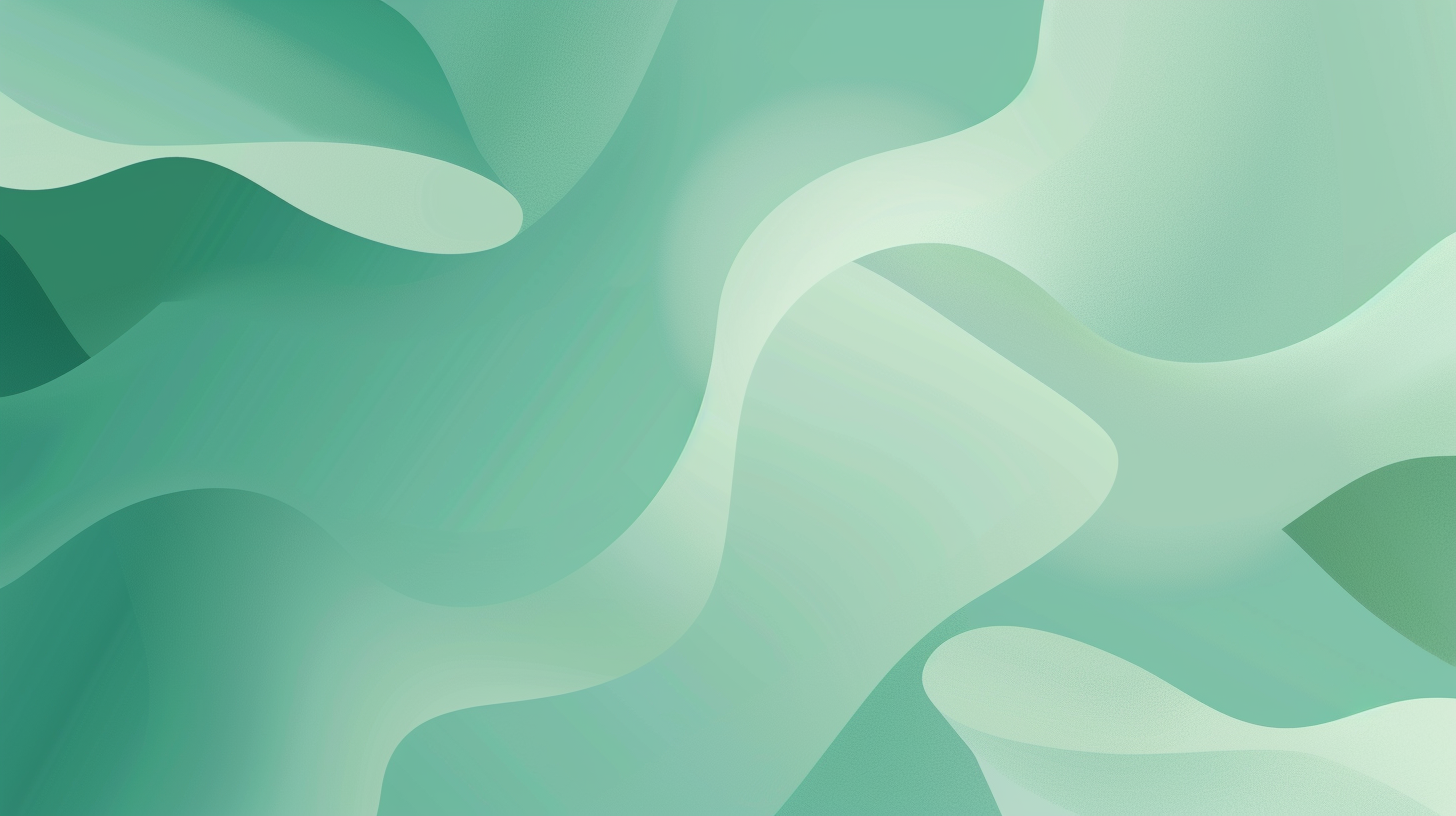 Pastel Aqua Green Abstract Shapes