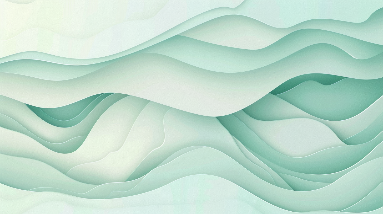 Pastel Aqua Vector Background Flowing Waves