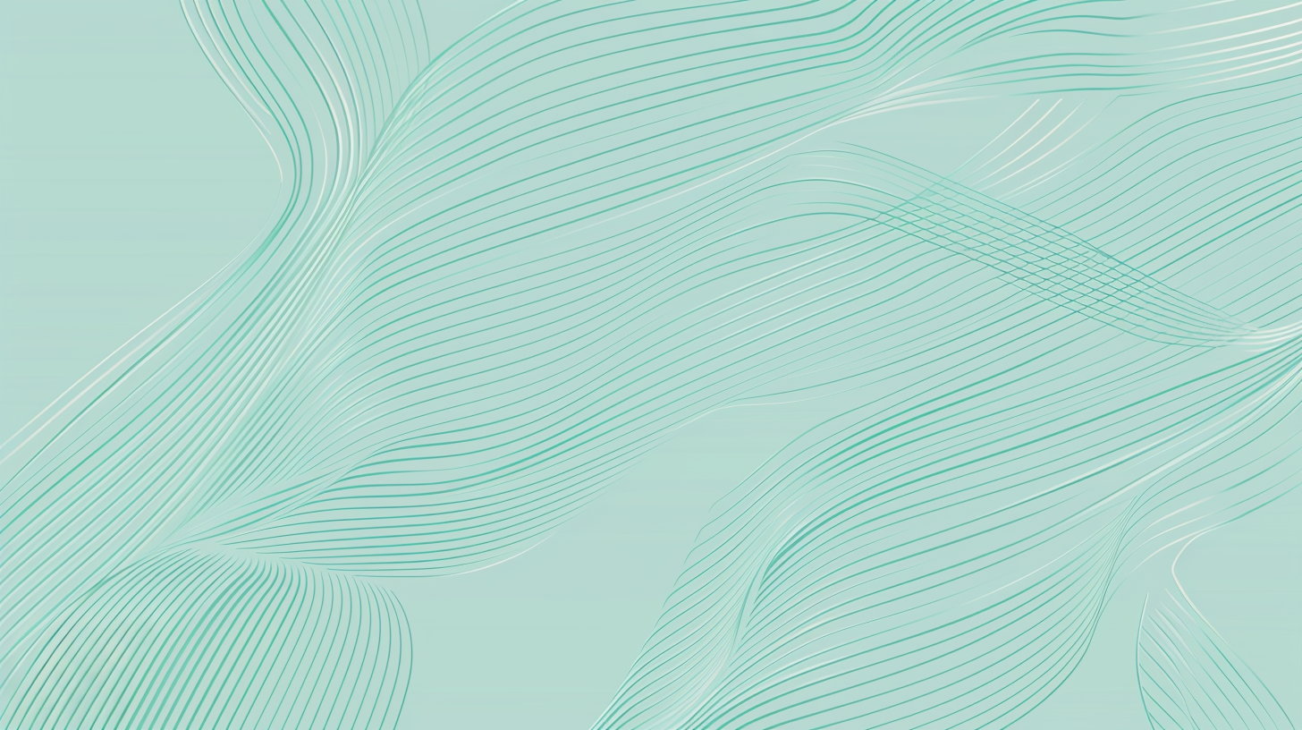 Simple Pastel Aqua Green Wave Pattern