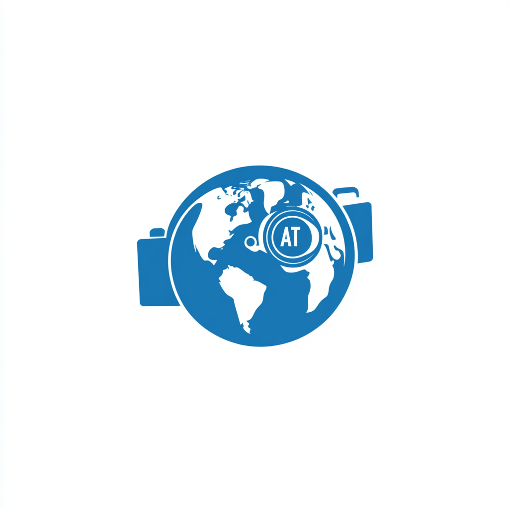 Globe Camera Logo Design Illustration