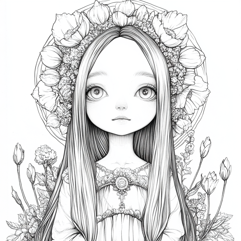 Pixar Goddess Magnolia Coloring Page