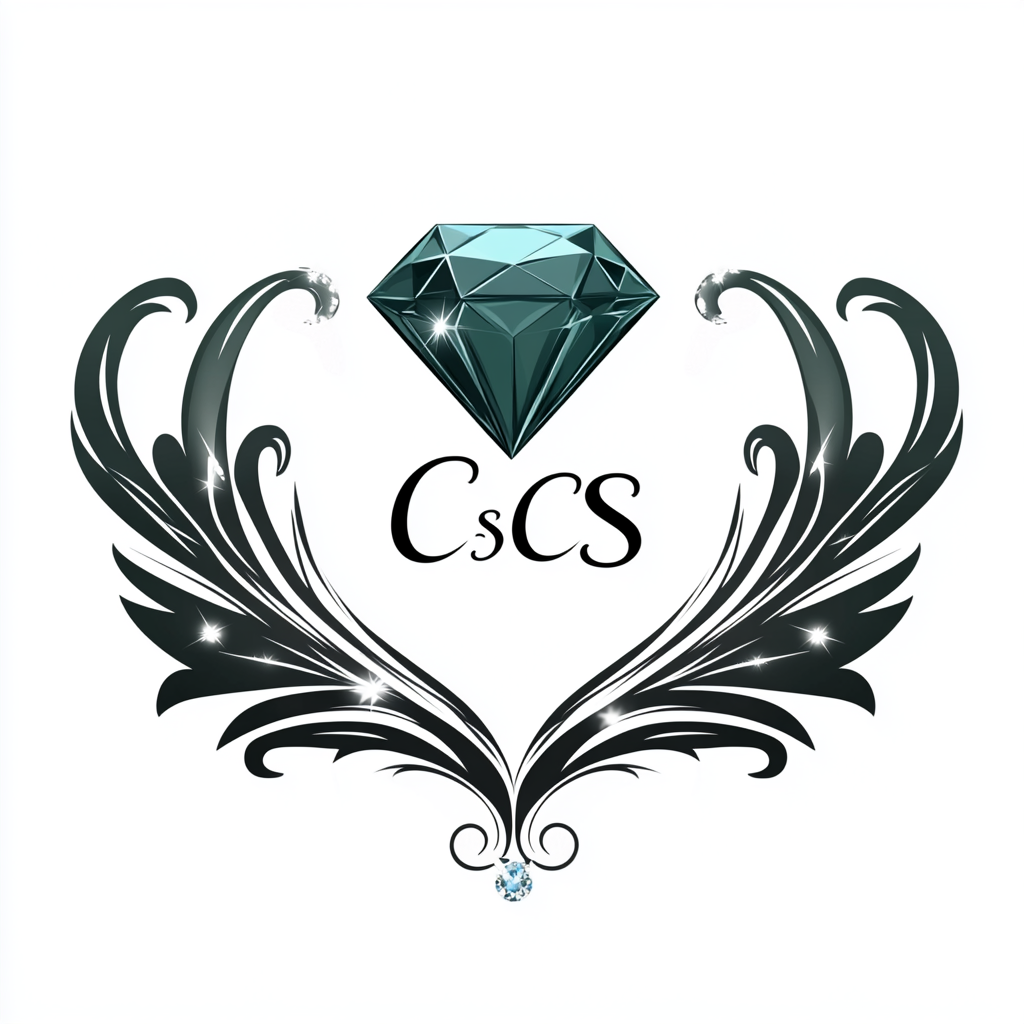 Company logo with diamond decoration