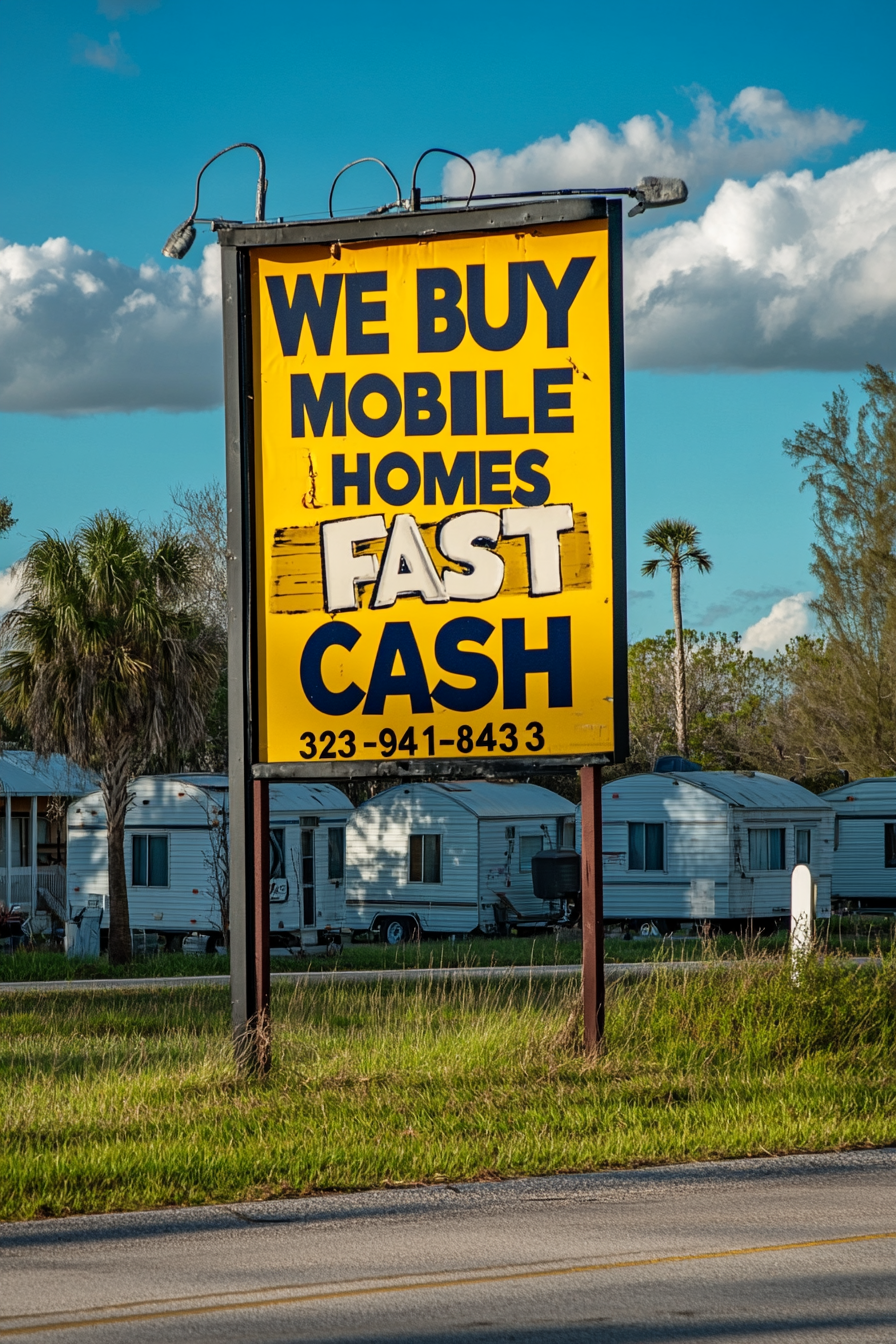 Yellow and black real estate sign