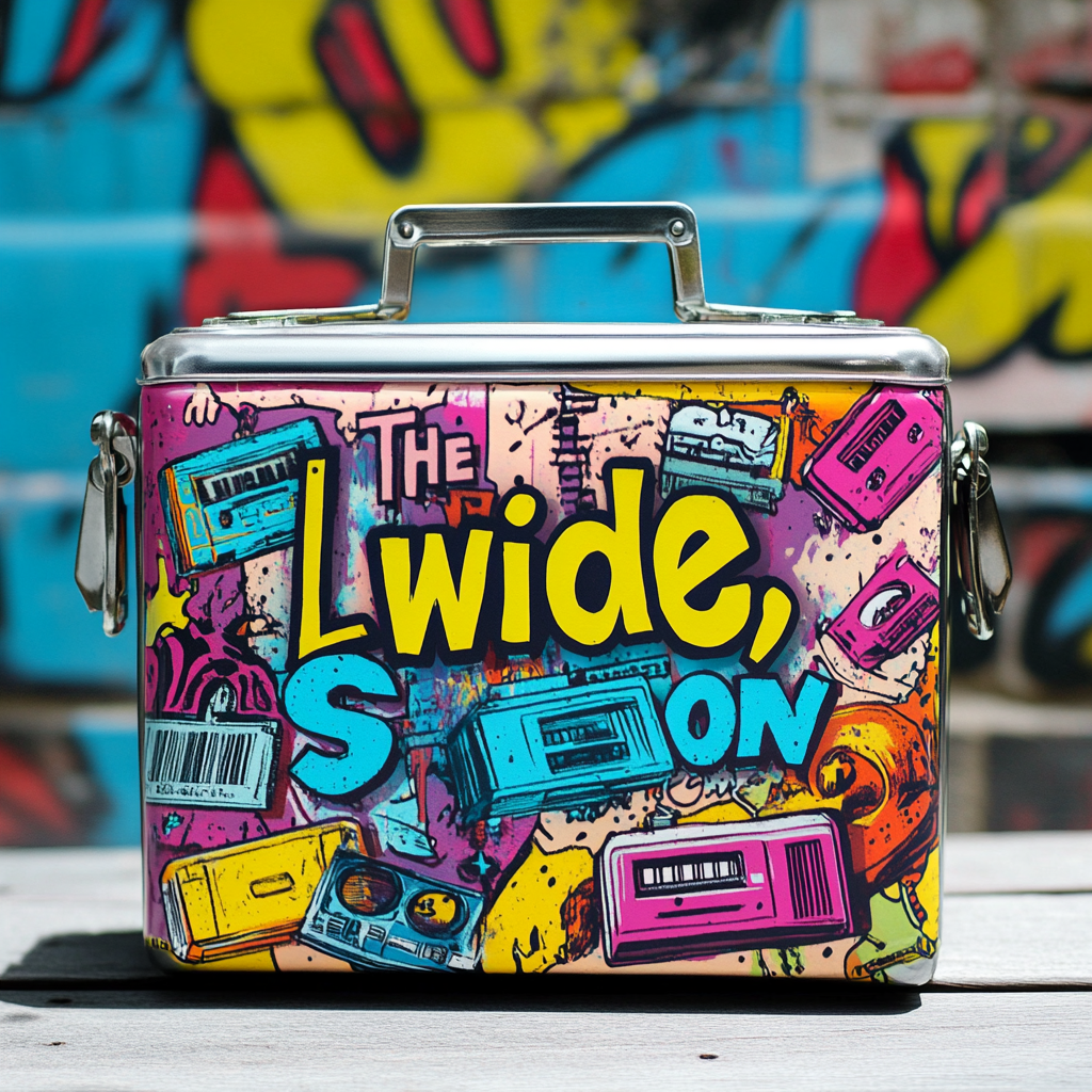 Classic 80s 90s inspired lunchbox design