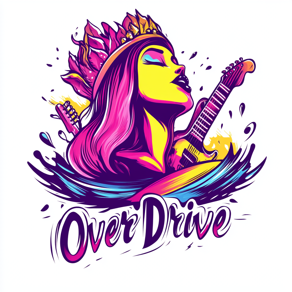 Vibrant OverDrive Rock Band Logo