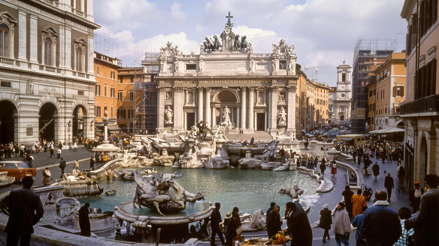 Trevi Fountain Street Artists Rome