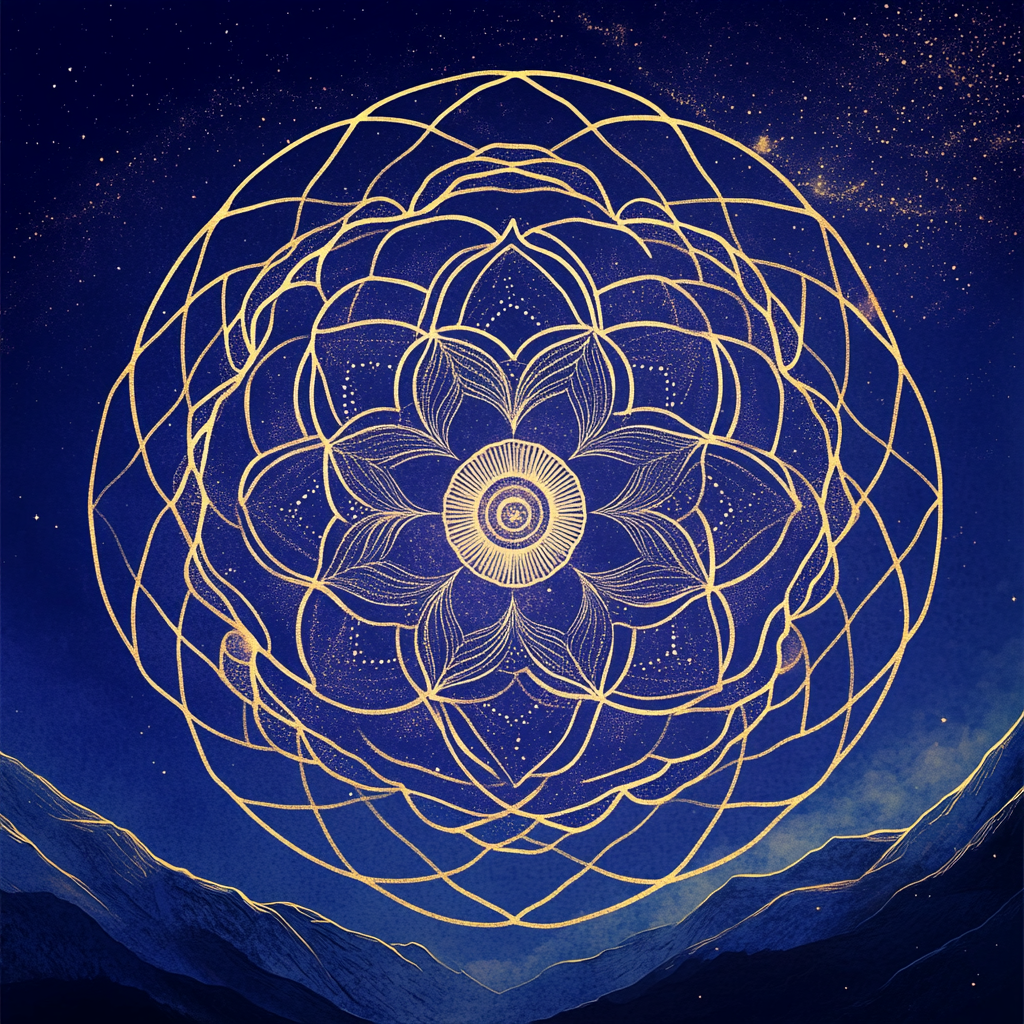 Sacred Mountain Rituals Mandala Logo