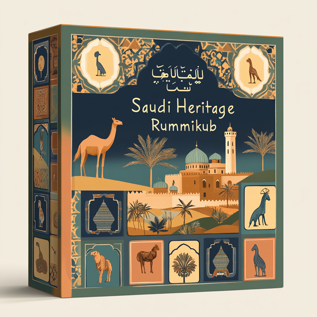 Saudi Heritage Rummikub Set Packaging