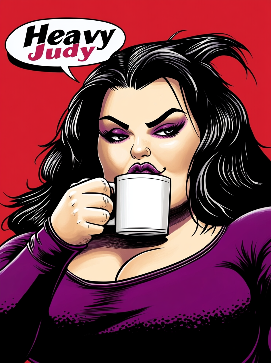 Pop Art Sexy Fat Woman