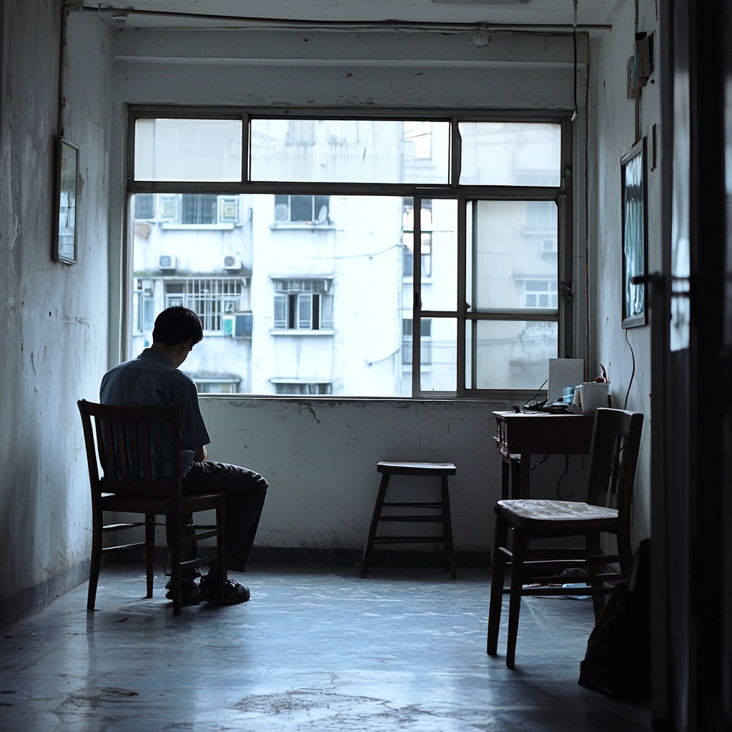 Young worker in Shenzhen room