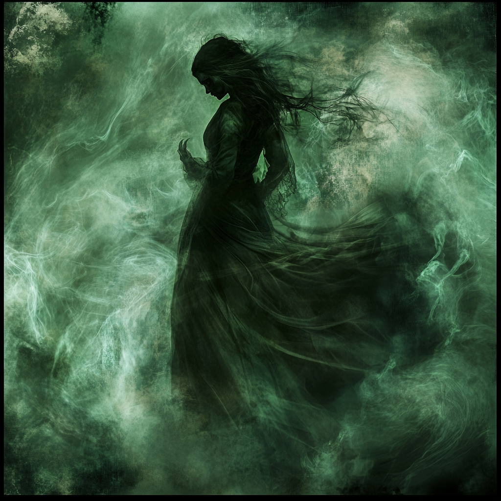 Spectral Woman Wailing Death Fantasy