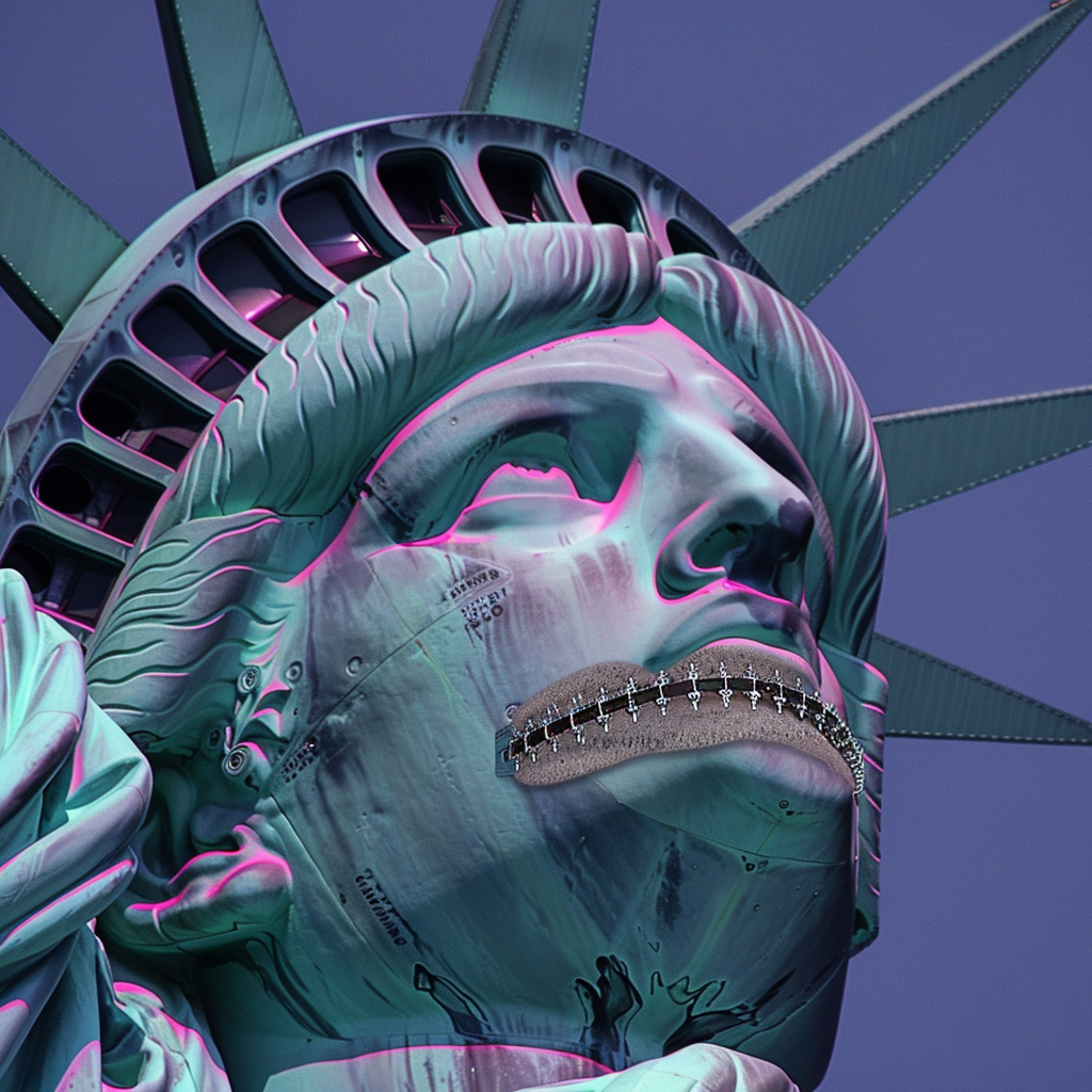 Statue of Liberty with Braces