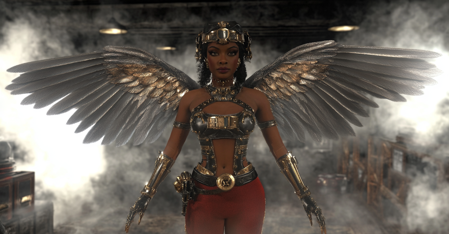 steam punk wings Harlem art