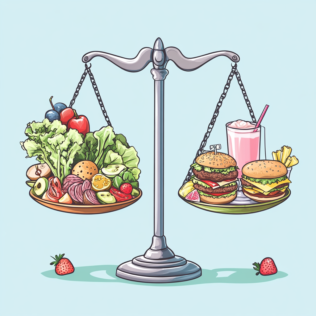 Weight balance healthy vs indulgence