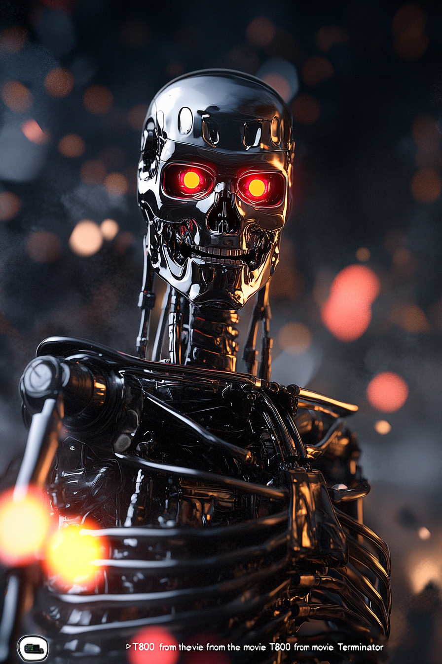 T800 Terminator Destroyed Cityscape