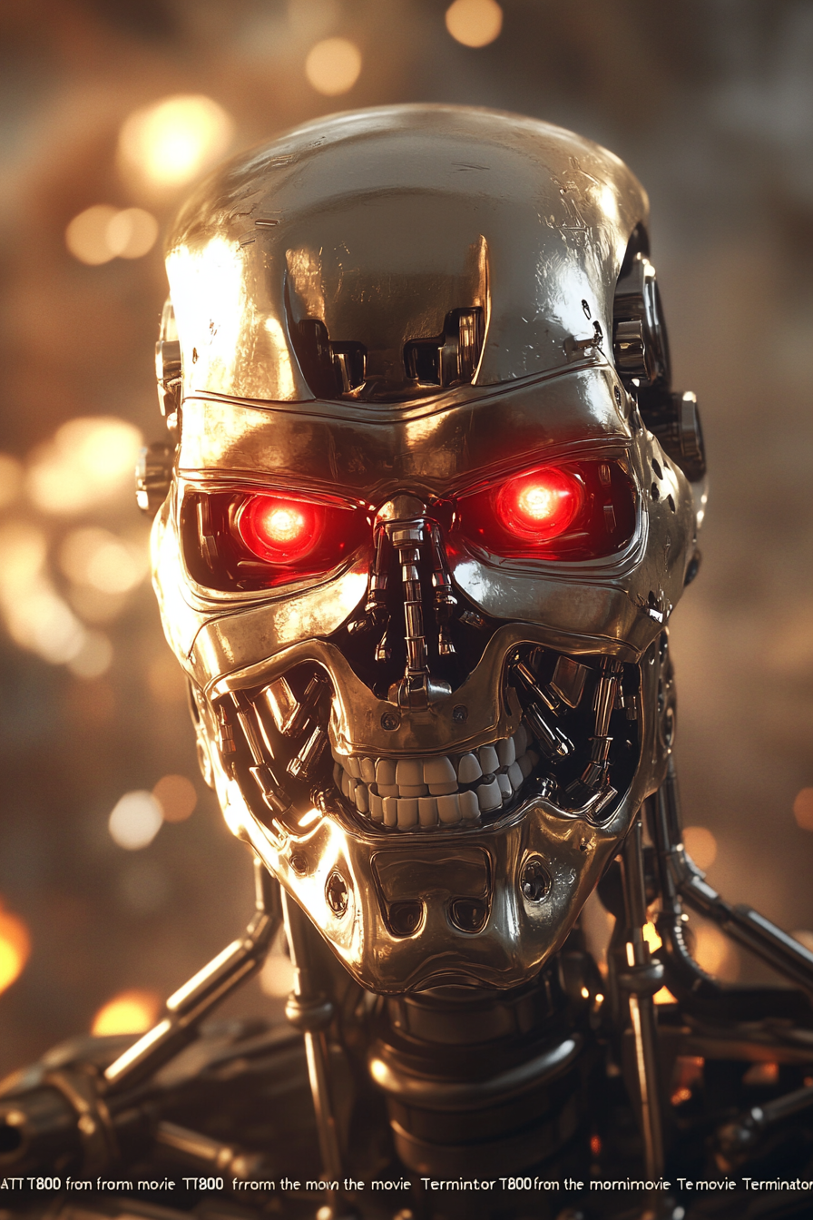 T800 Terminator Robot Urban City