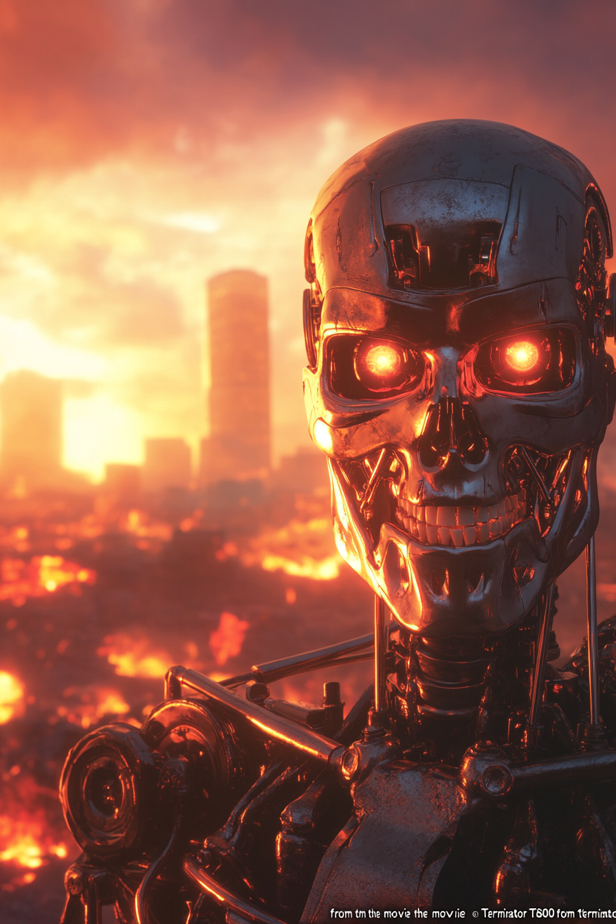 T800 Terminator Urban City Scene