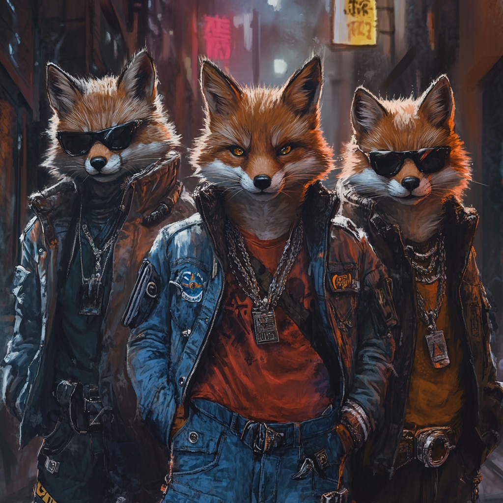 Gangsta Foxes Denim Style