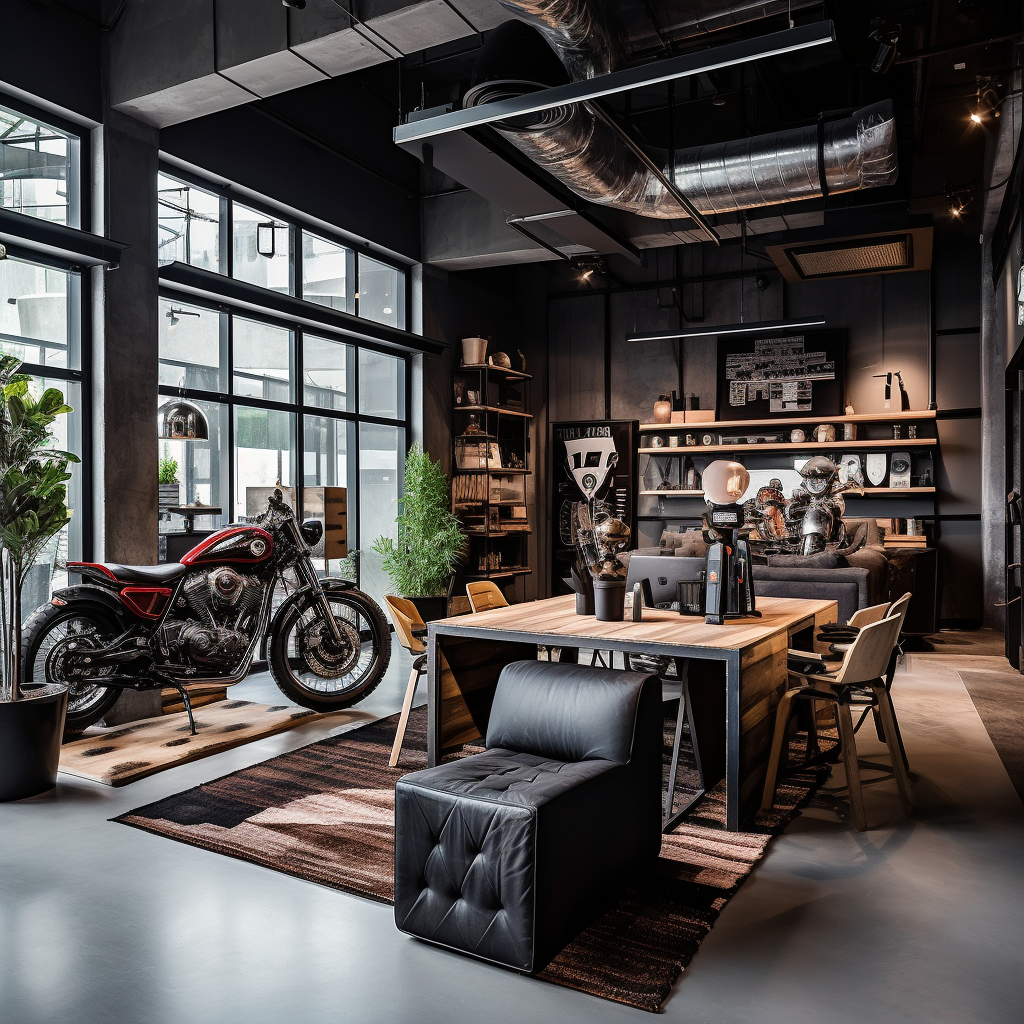 chic motorcycle design elements