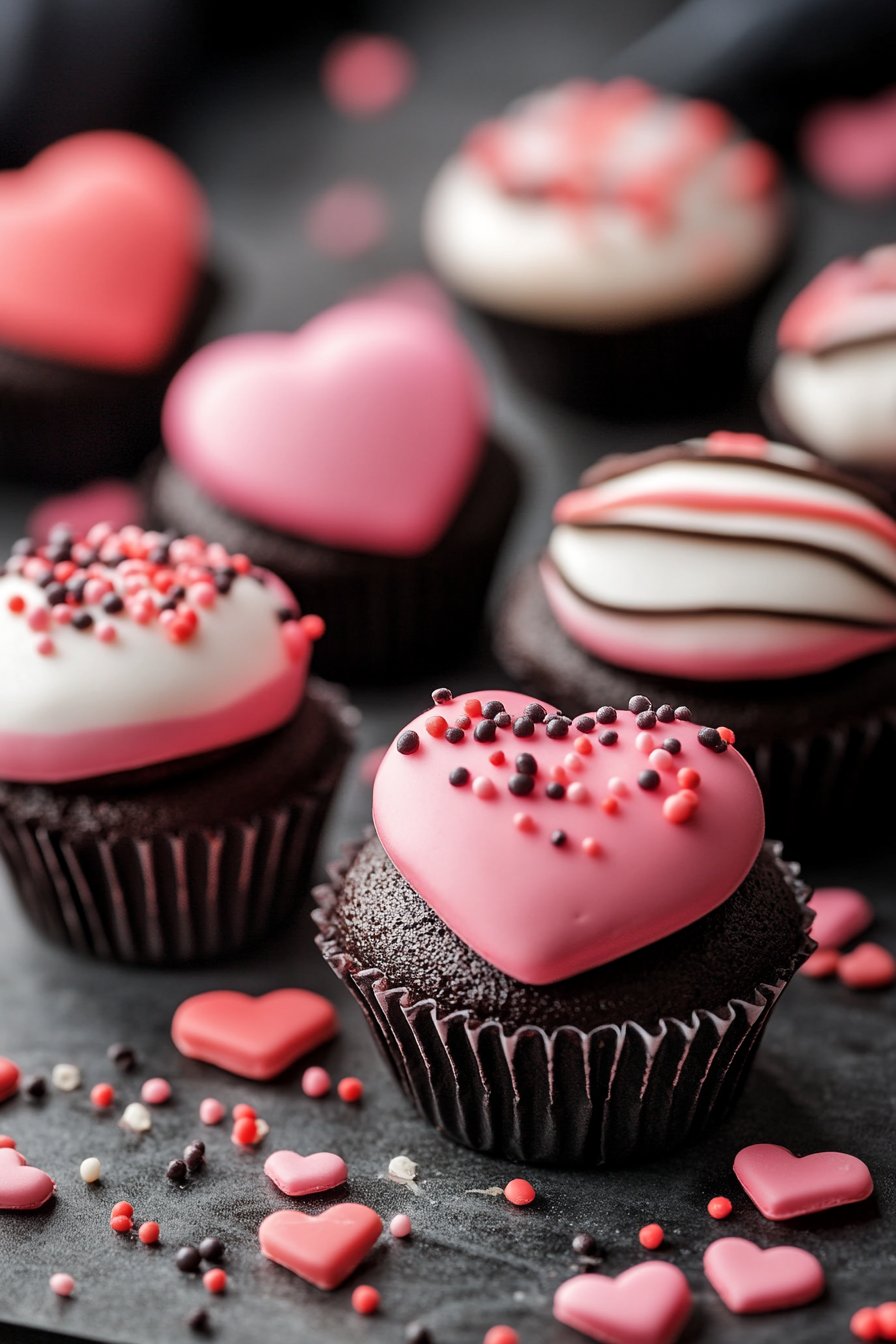 Cookbook Valentines Day Desserts Background