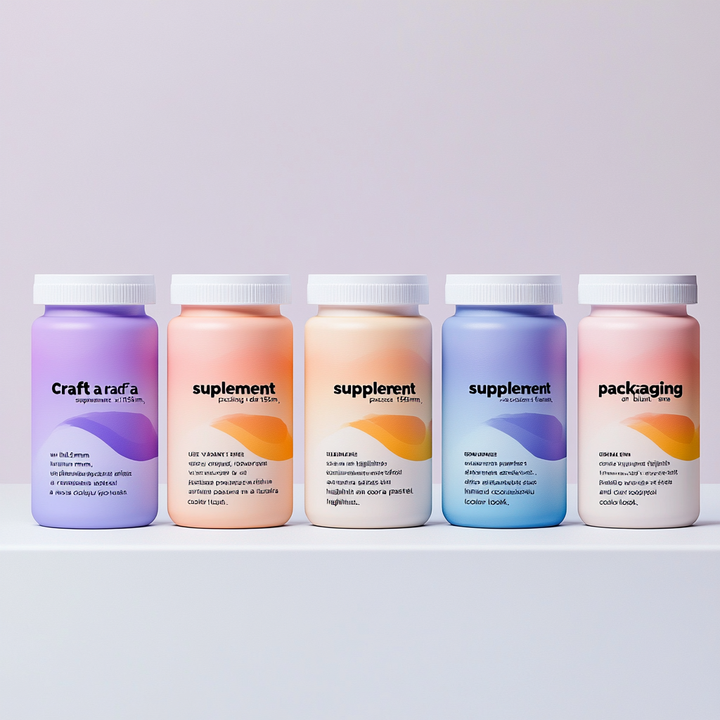 Colorful Supplement Packaging Design