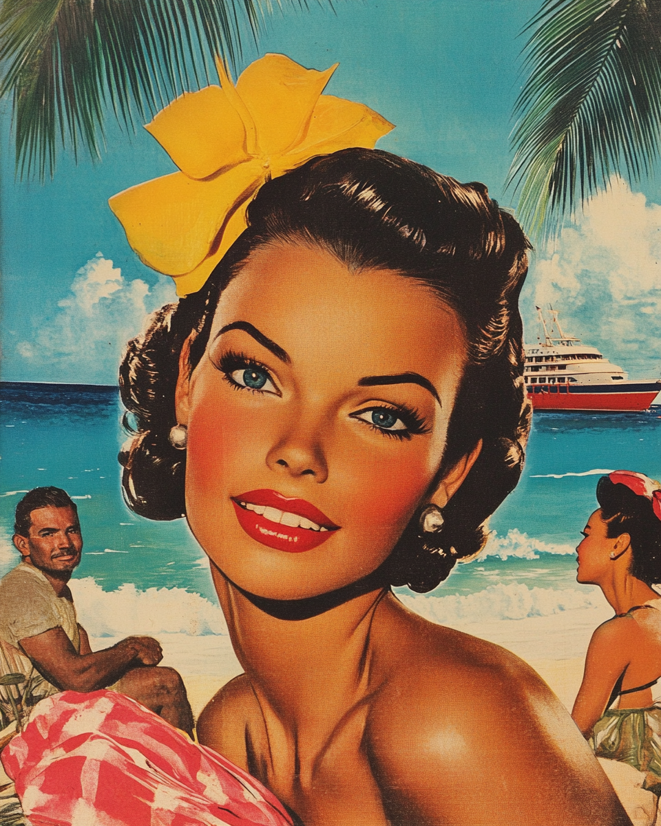 Vintage Caribbean Modern Posters Design