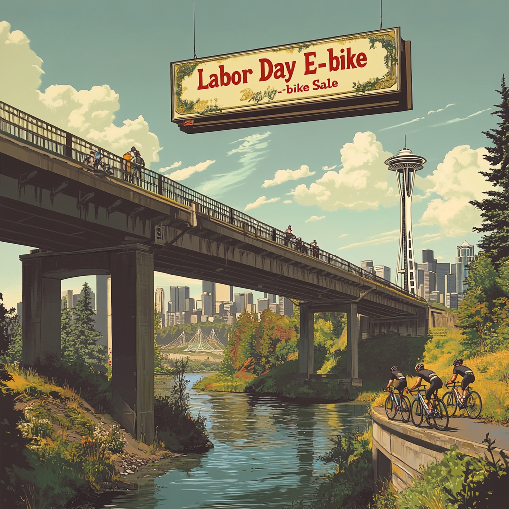 Labor Day E-Bike Sale Poster