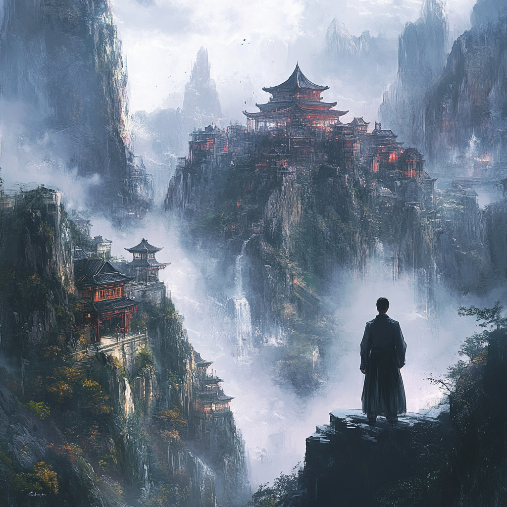 Chinese male fantasy novel cover