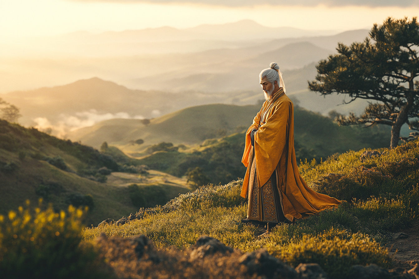 Sage Laozi in Regal Robes