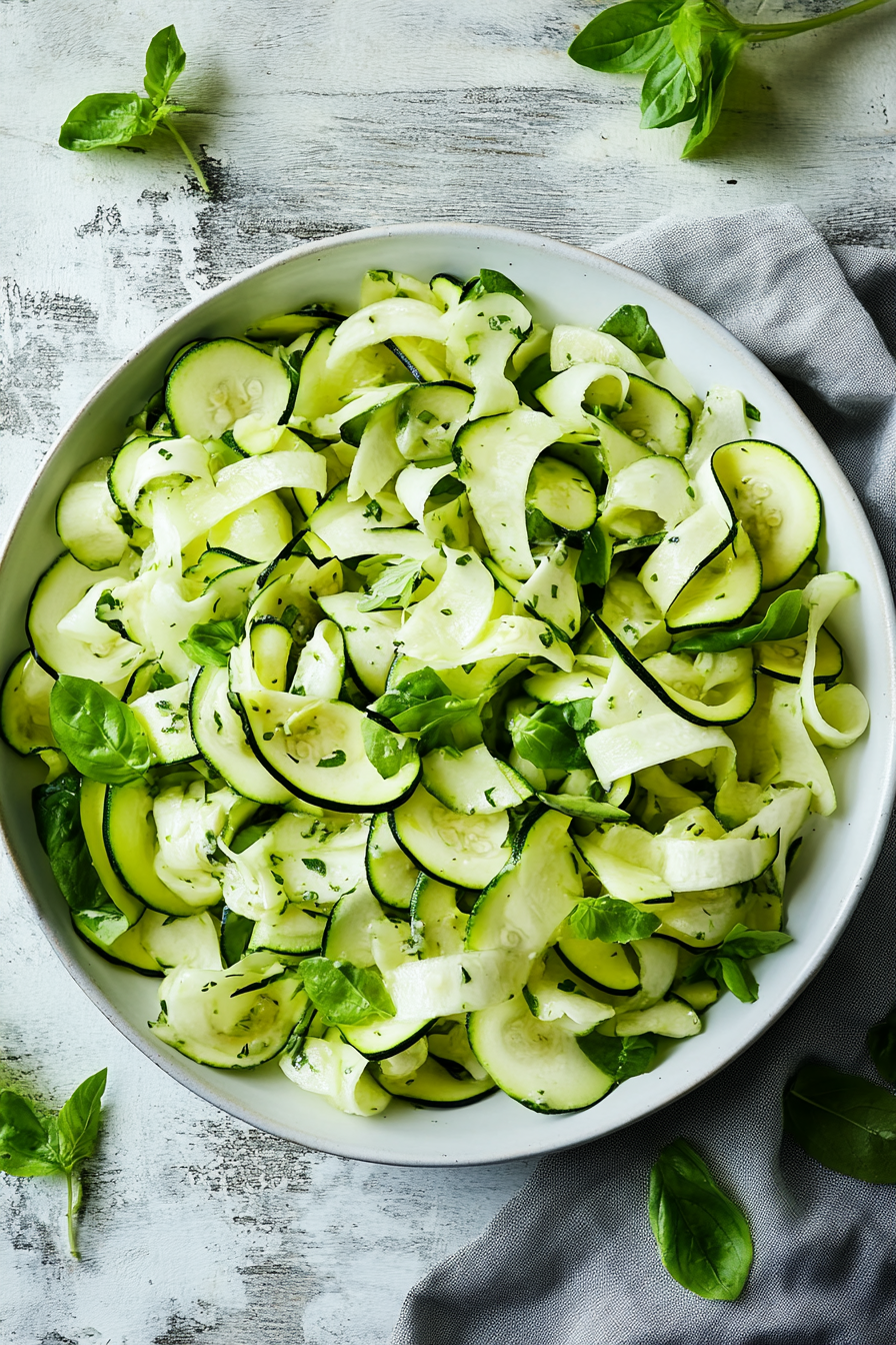 Fresh Zucchini Salad Recipe Image